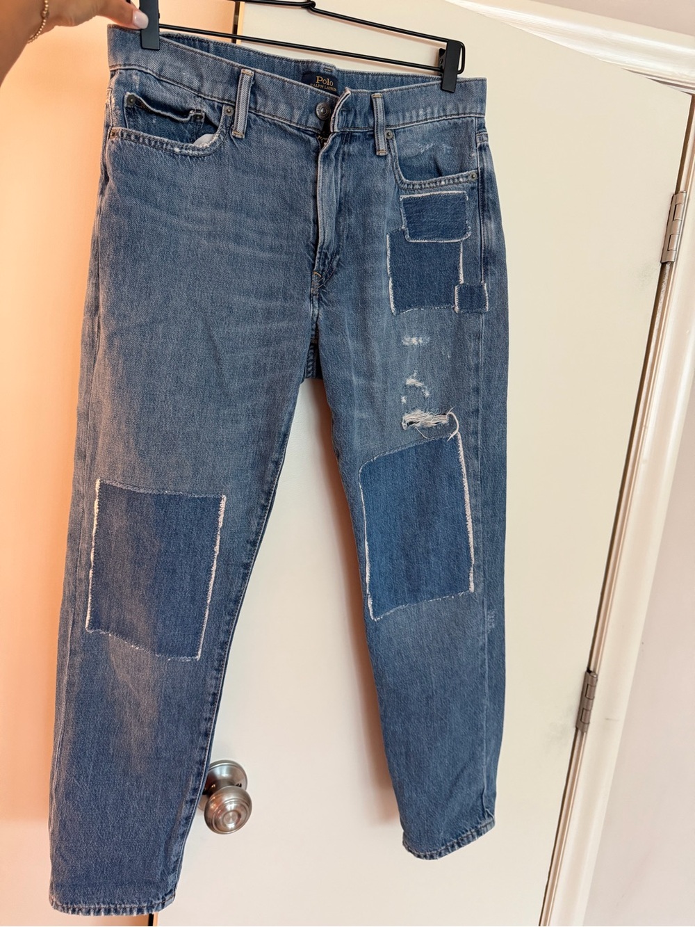 Ralph Lauren Blue Patchwork Boyfriend Jeans